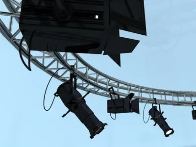 Round truss 3D model