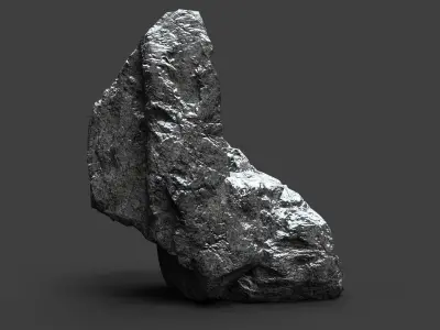 Snowy Rock 4-2 Low-poly 3D model