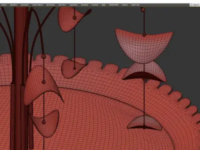 Hudson Valley Paavo Chandelier Low-poly 3D model