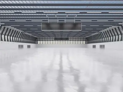 Exhibition Hall Interior 4 Low-poly 3D model