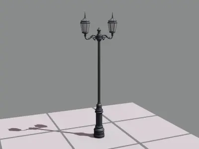 Valparaiso Street Light 3D model