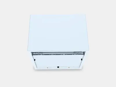 EKET Wall cabinet with glass door Low-poly 3D model