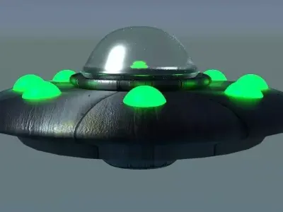 Ovni  for game scene or animation Low-poly 3D model