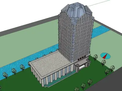 vacation spot-Resort-Fashion Leisure Hotel-0245 3D model