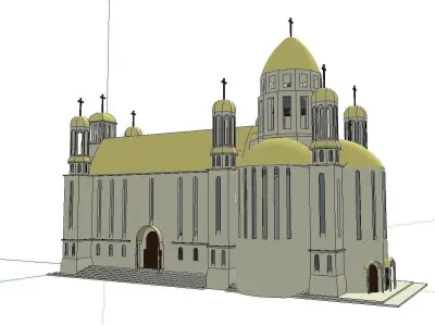 Architecture-Religion-God-Culture-Temple-0129 church 3D model
