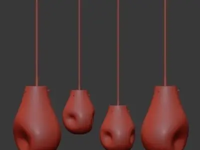 Untitled modern glass pendant lights 3D model