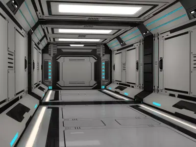 Sci Fi Corridor 3D model
