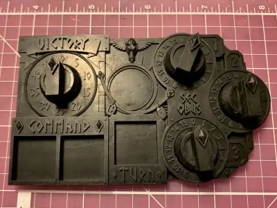 Armored Barbaric Wolf Superhuman Marine game tracker Warhammer 3D print model