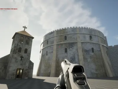 Castle and Church 3D Model Pack