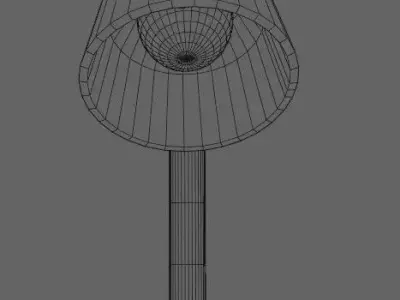 Desk Lamp blue-red Low-poly 3D model  Texture