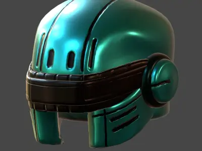 Gas mask helmet 3d model scifi Low-poly  3D model buy