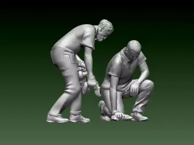 staff 3D print model