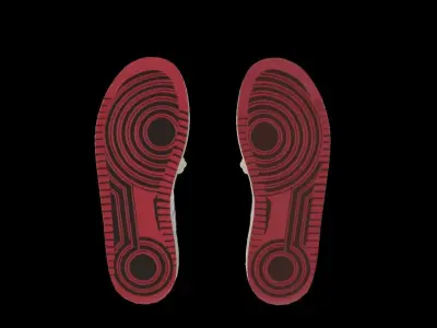 DINO 2 Air Jordan 1 RAZOR LOW Shoes PBR  Low-poly 3D model