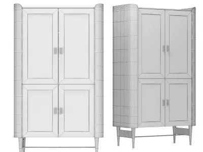 Display Cabinet Milano 140x80 3D model