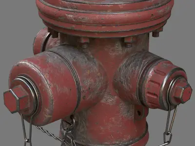 Fire Hydrant  Low-poly 3D model