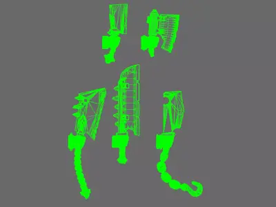 Space Orcs Cleavers RIGHT 3D print model