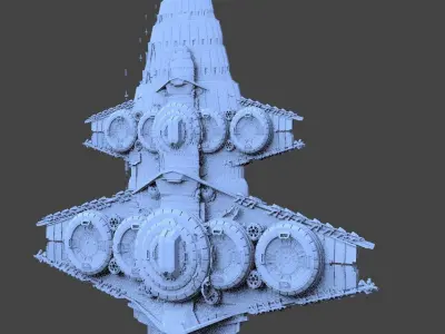 Star Freighter Villain base 7  3D model