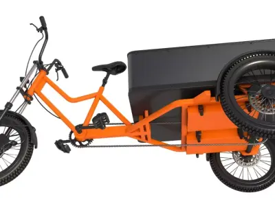 Rad Power Bike RadBurro with Cargo Box 3D model