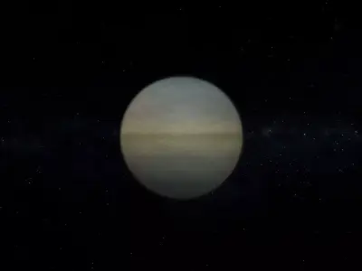 Gas Giant Alien Planet 05 Low-poly 3D model
