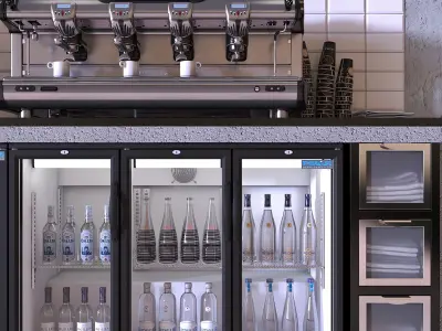 FRANKE T600 4 and Polar Fridges and Dasifreres 3D model