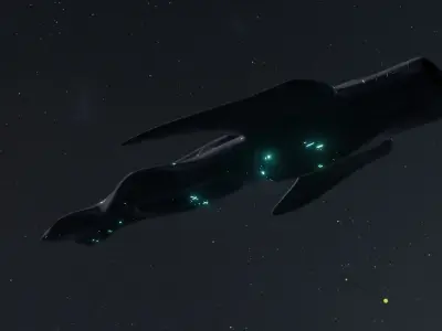 Frigate Spaceship 3D model