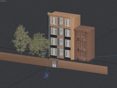 Building exterior 3D model