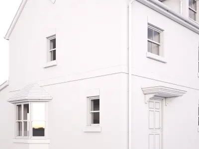 British House Theale B 3D model