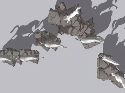 Atrwork Horses 3D model