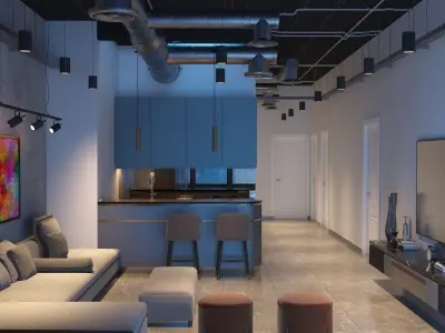 LIVING ROOM  3D model