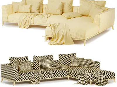 OLIVIER sectional Sofa 3D model