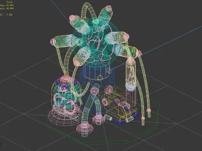 Machinery - Spacecraft - Functional Objects 09 3D model