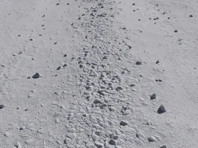 Ultra realistic Sandy Road Scan 3D model