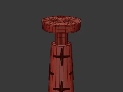 CUSTOM PAIR OF COMMISSIONED CALIFORNIA MODERNIST CHANDELIER 3D model