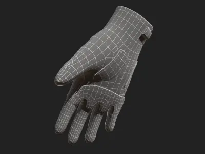 Scifi glove military low poly  Low-poly 3D model
