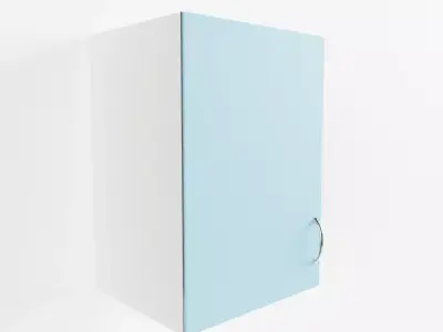 Small Vintage Kitchen Wall Cabinet 3D model