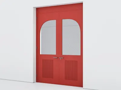 Aluminium door 335 3D model