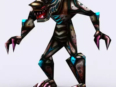 3DRT - Warbeast Monster - Rake Low-poly 3D model