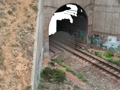 Train tunnel photoG 3D model