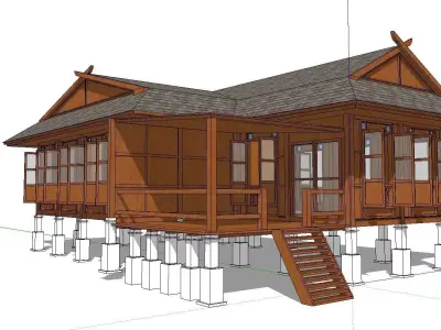 Creative Design-Holiday Cabin-097 3D model