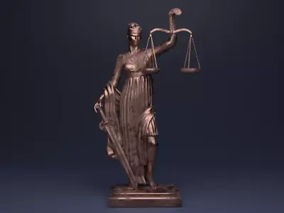 Lady Of Justice 3D model