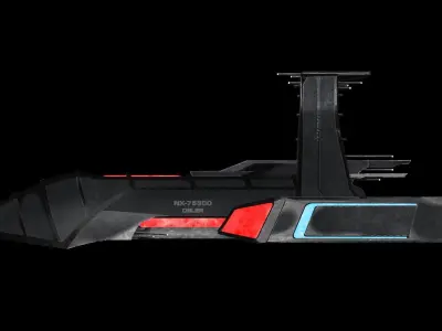 Star Trek Osler-Class Starship Low-poly 3D model