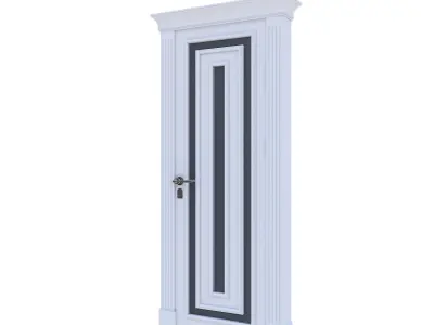 3D modern door design 04 Low-poly 3D model