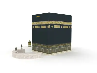 The Kaaba Al-Musharrafah Low-poly 3D model