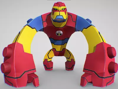 Bloxx - DNA sample of a Segmentasapien - Ben 10 Omniverse  Low-poly 3D model