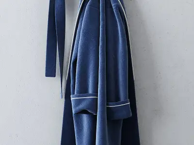 Bathrobes Set 3D model