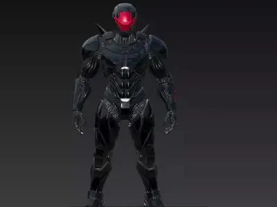 Mecha Warfare Elite - Futuristic Armored Sci-Fi Collection 3D Model Pack