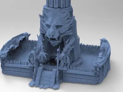 Jaguar Tower Monument 1  3D model