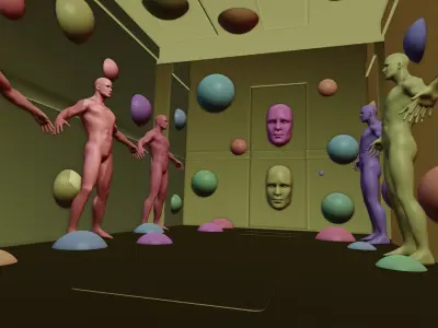 3d Abstract environment 3D model
