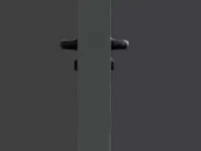 Rusted Industrial Bunker Door 3D Model Low-poly 3D model