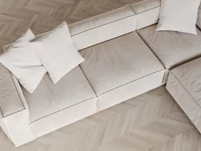 Contemporary Living Room 03 3D model